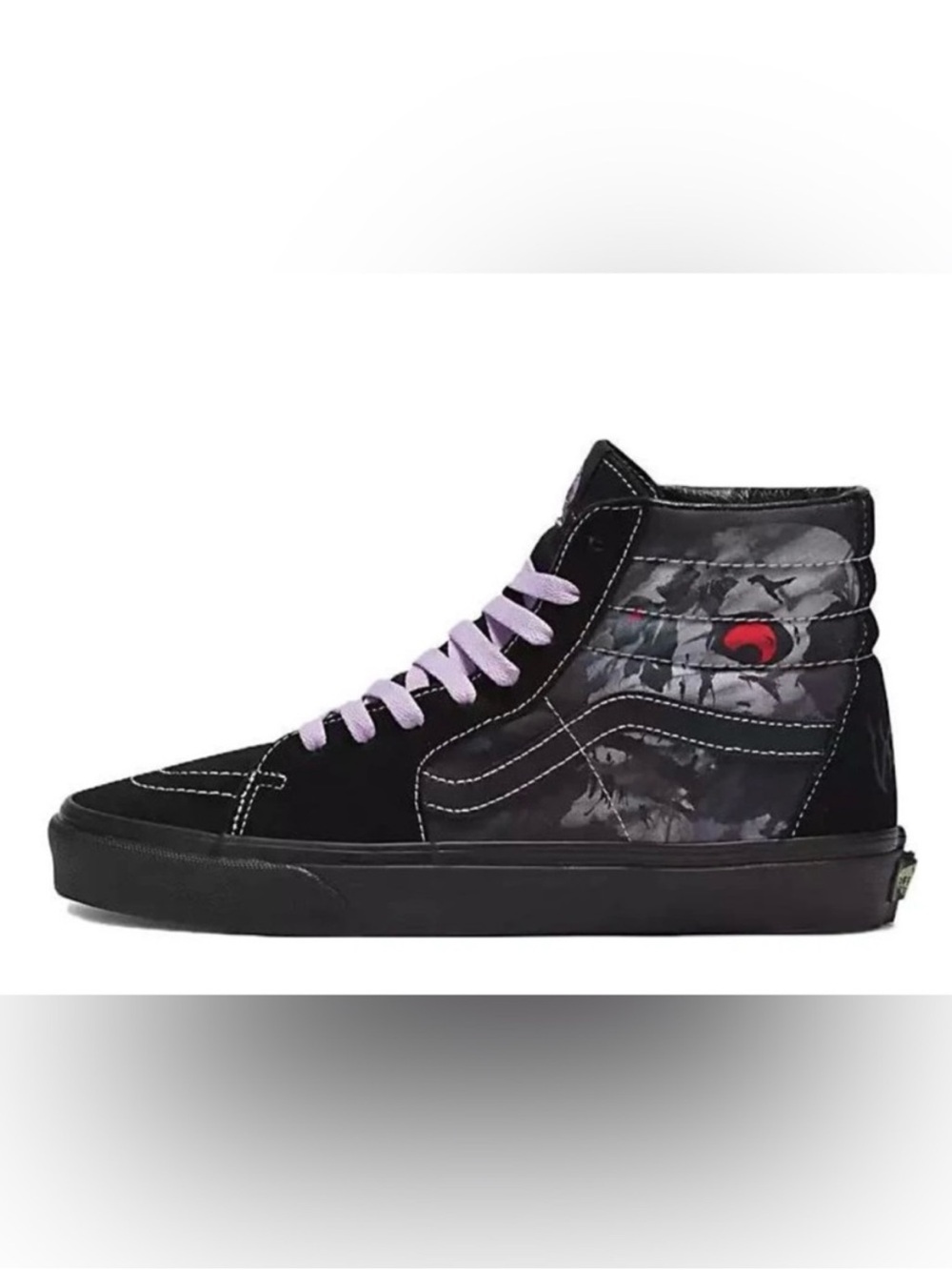 Vans SK8-Hi Midnight Shift Black Skull' Women 12.0 US Mens 10.5 US - Picture 4 of 13
